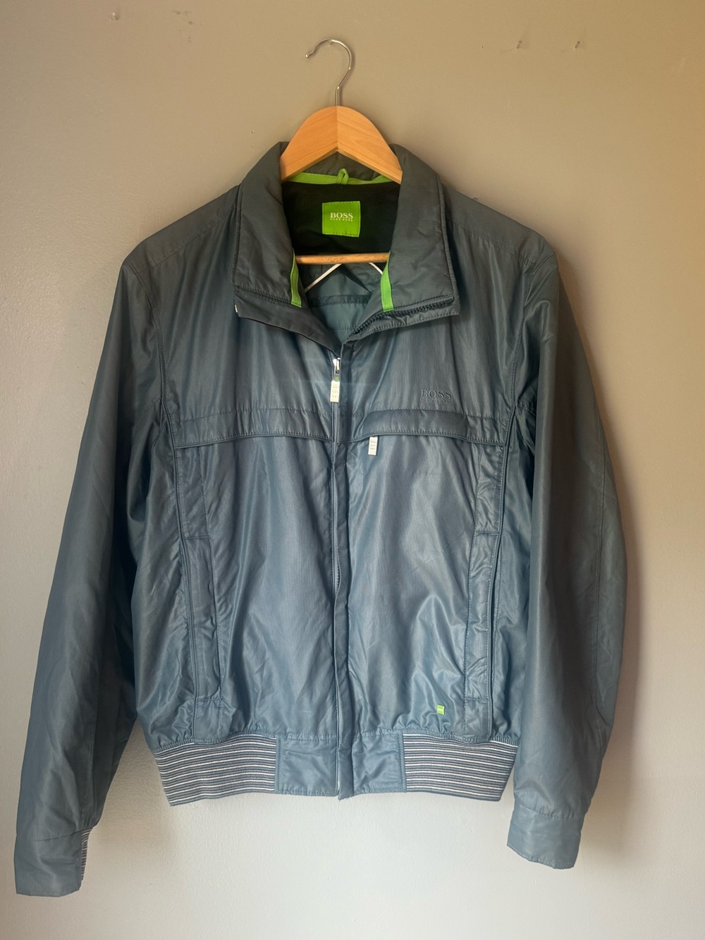 BOSS Men's  Lightweight Zip-Front Jacket